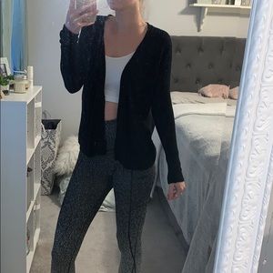 Black cardigan
